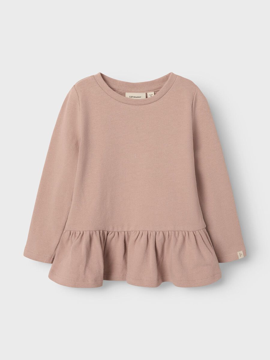 Luna Ls Slim Top Misty Rose