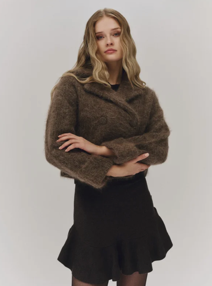Fenny Chunky Cardigan Brown