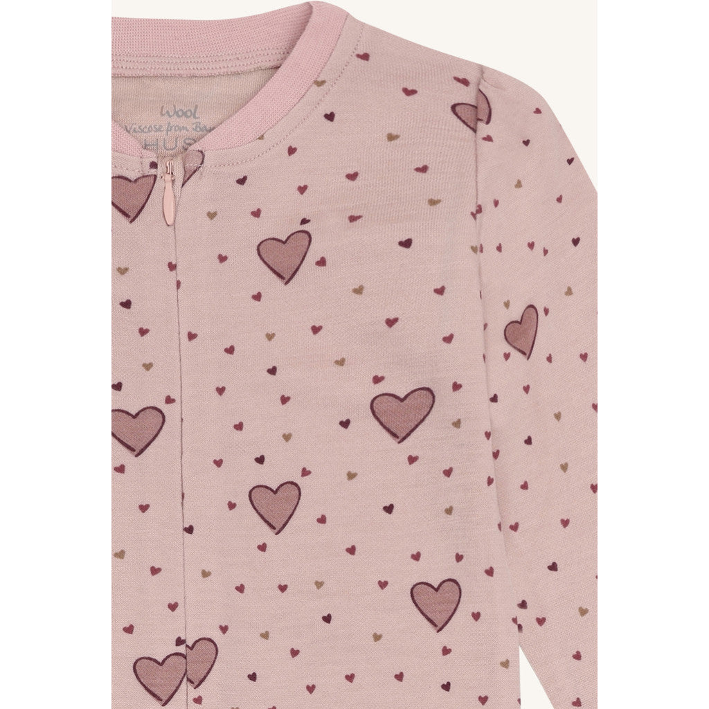 Manu Hearts Puff Dusty Rose
