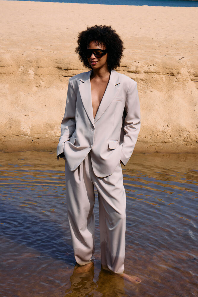Fava Oversize Blazer Dove Melange