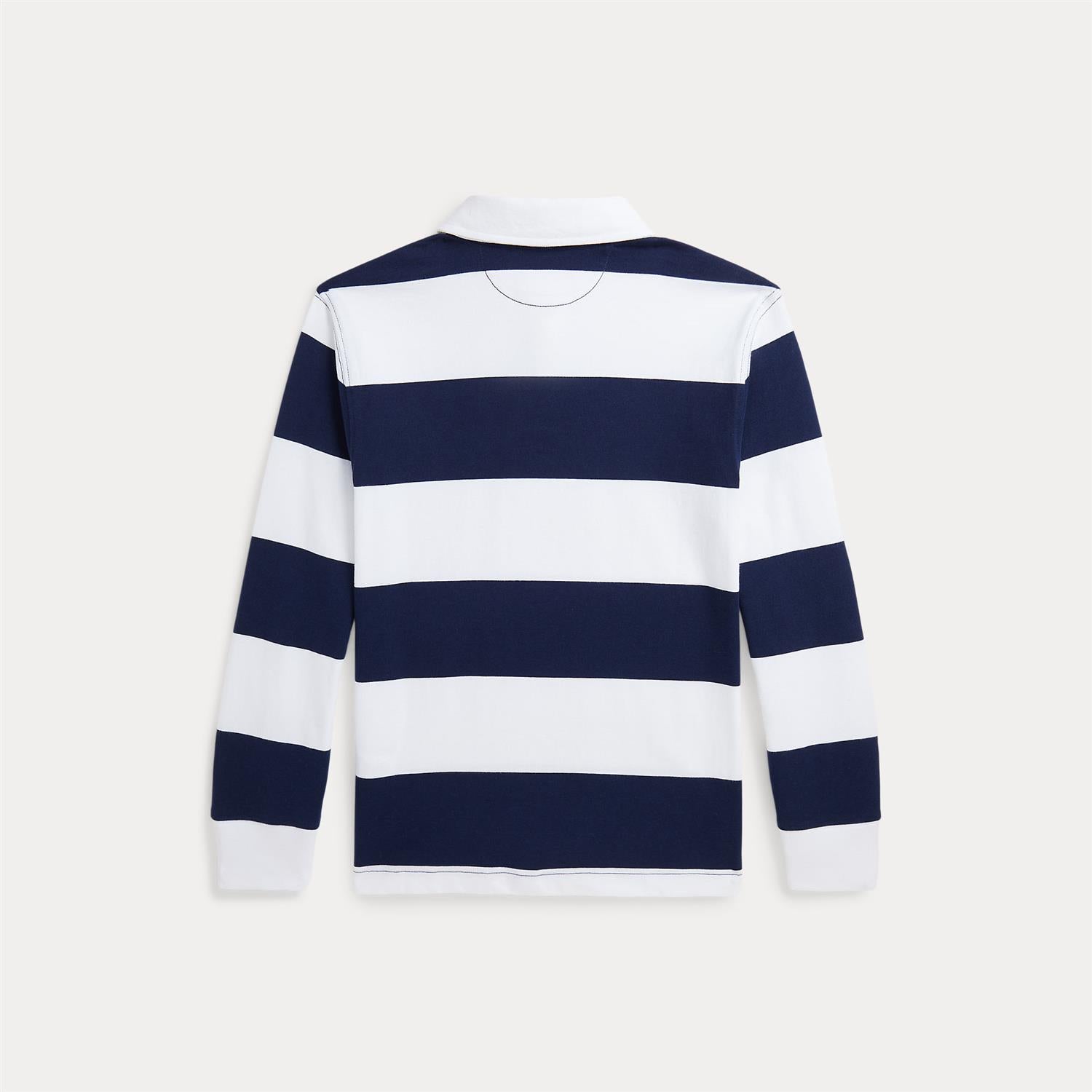 The Iconic Rugby Shirt White/Cruise Navy