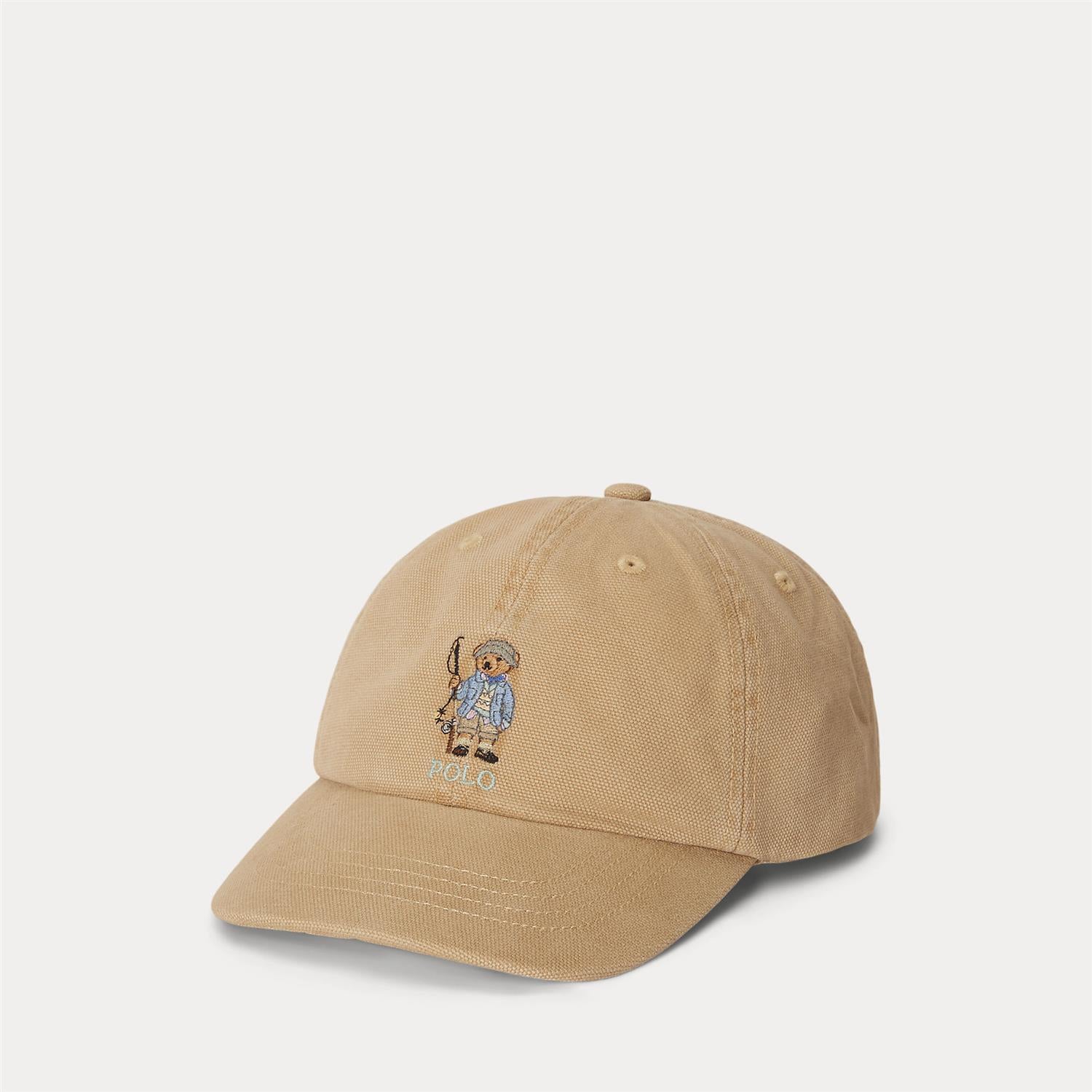 Polo Bear Canvas Ball Cap Tan