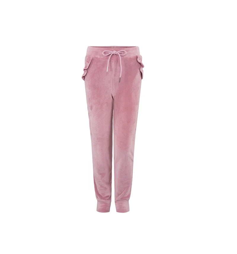 Ines Velour Pant Blush Rose