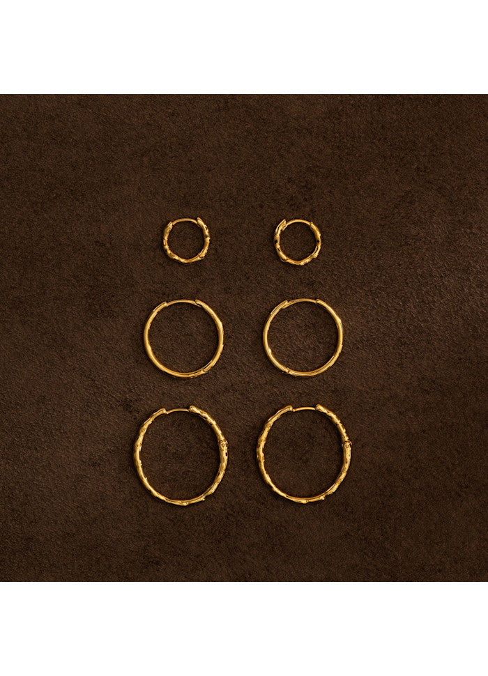 Mixed Textured Hoop Earring Pack
