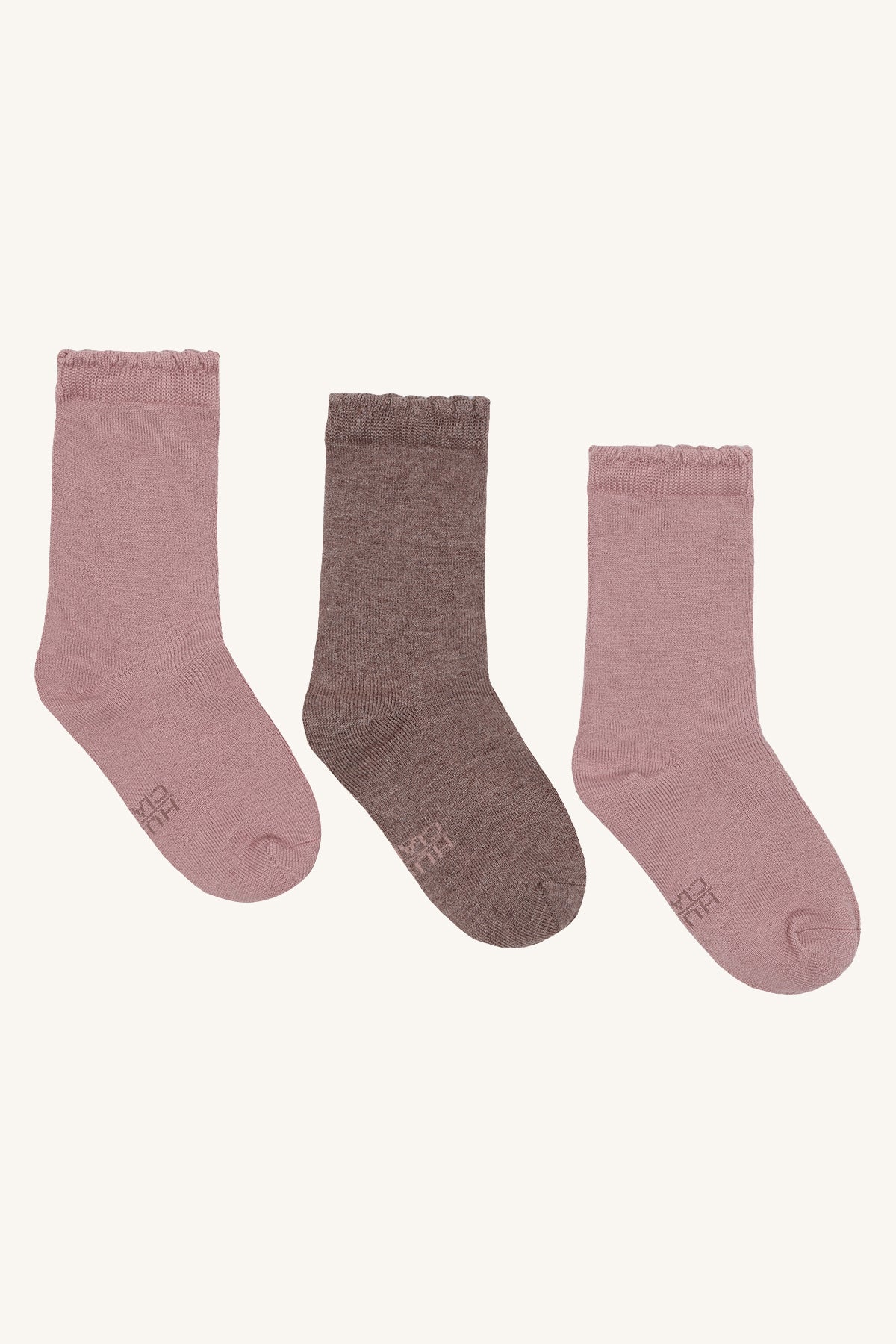 Foty 3-Pack Socks Wool/Bamboo Pale Mauve