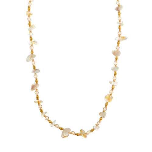 Citrine Chip Bead Necklace