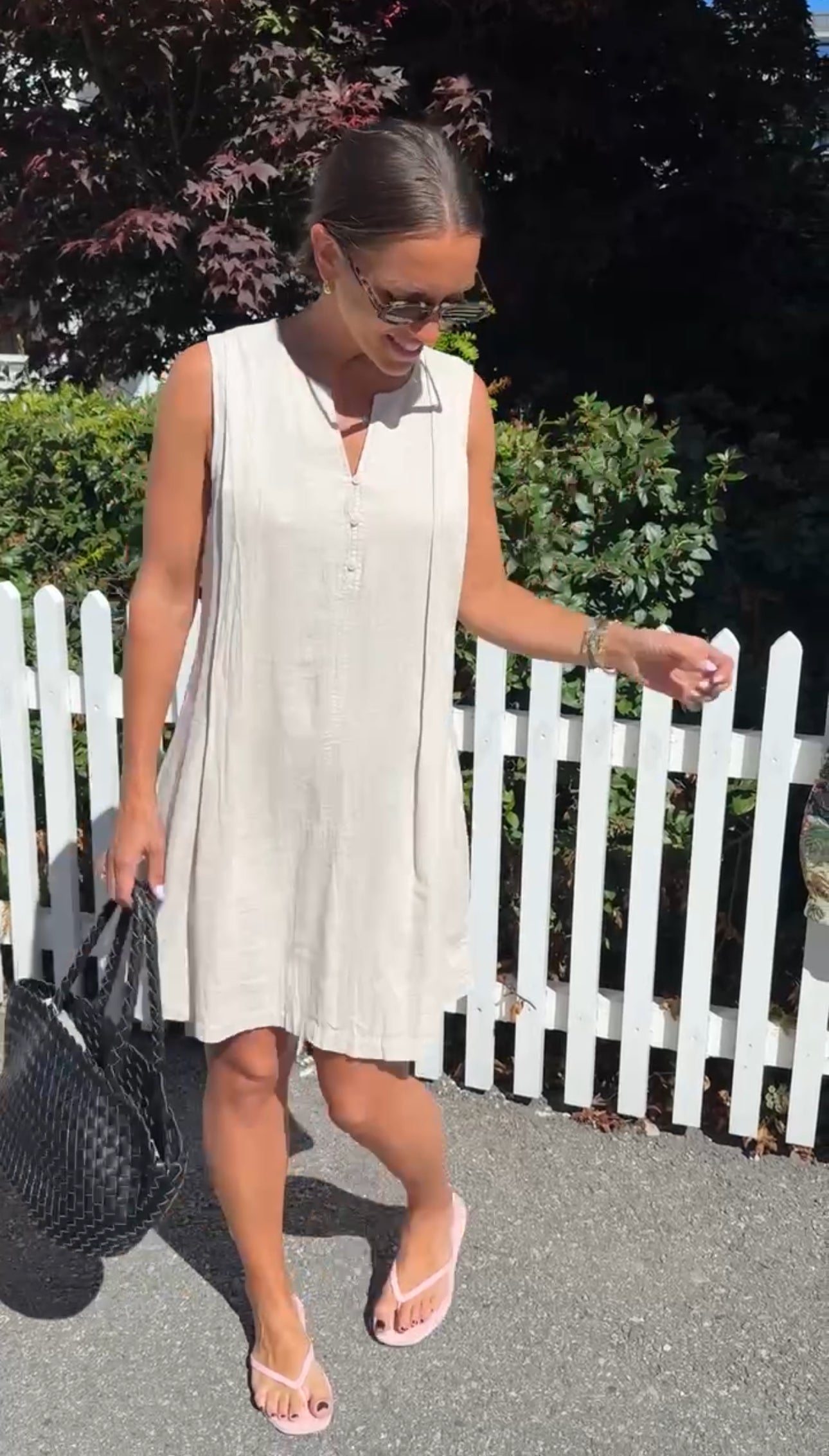 Linno Dress Natural Ecru