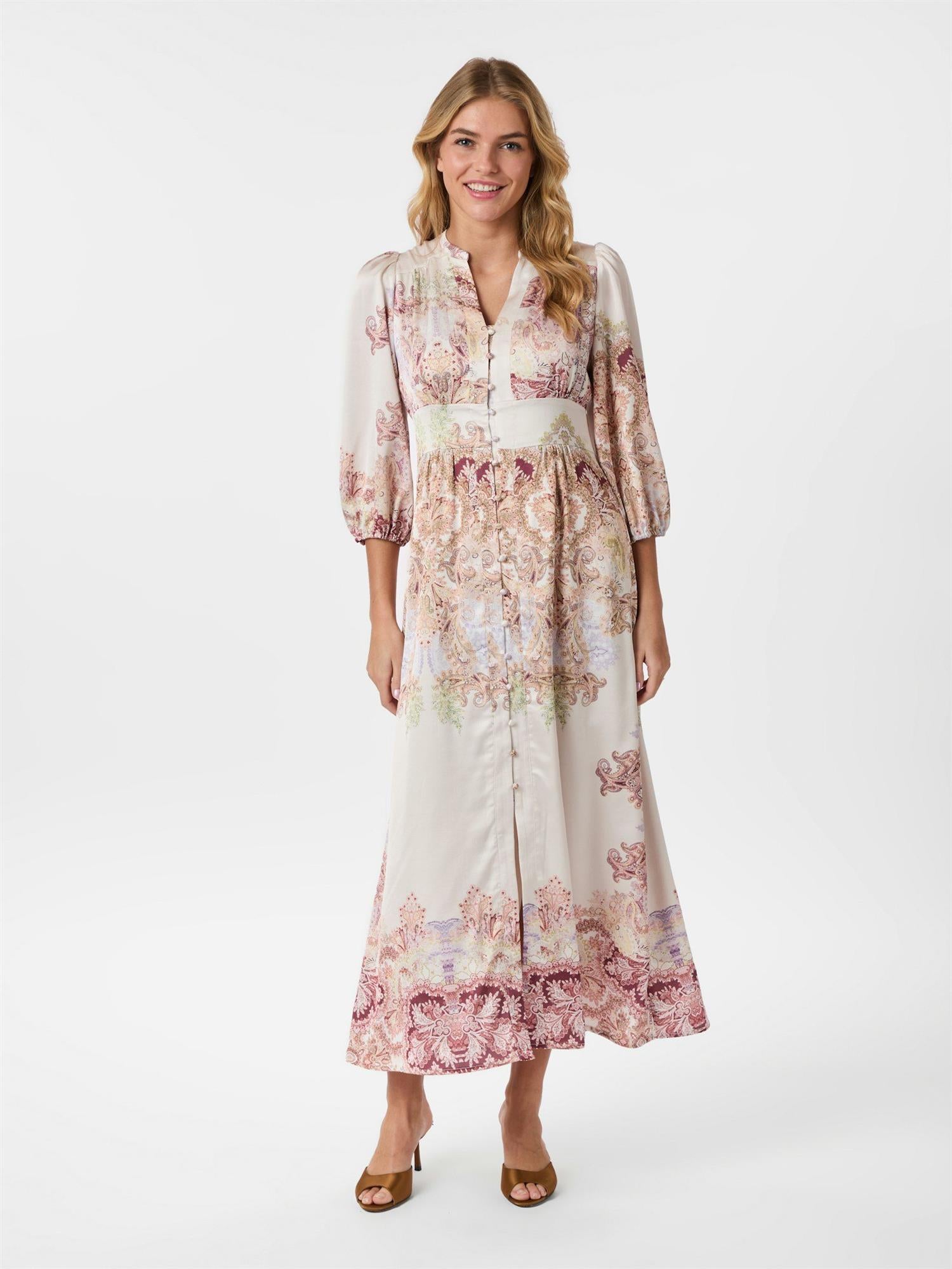 Stellar Artist Paisley Dress Ivory