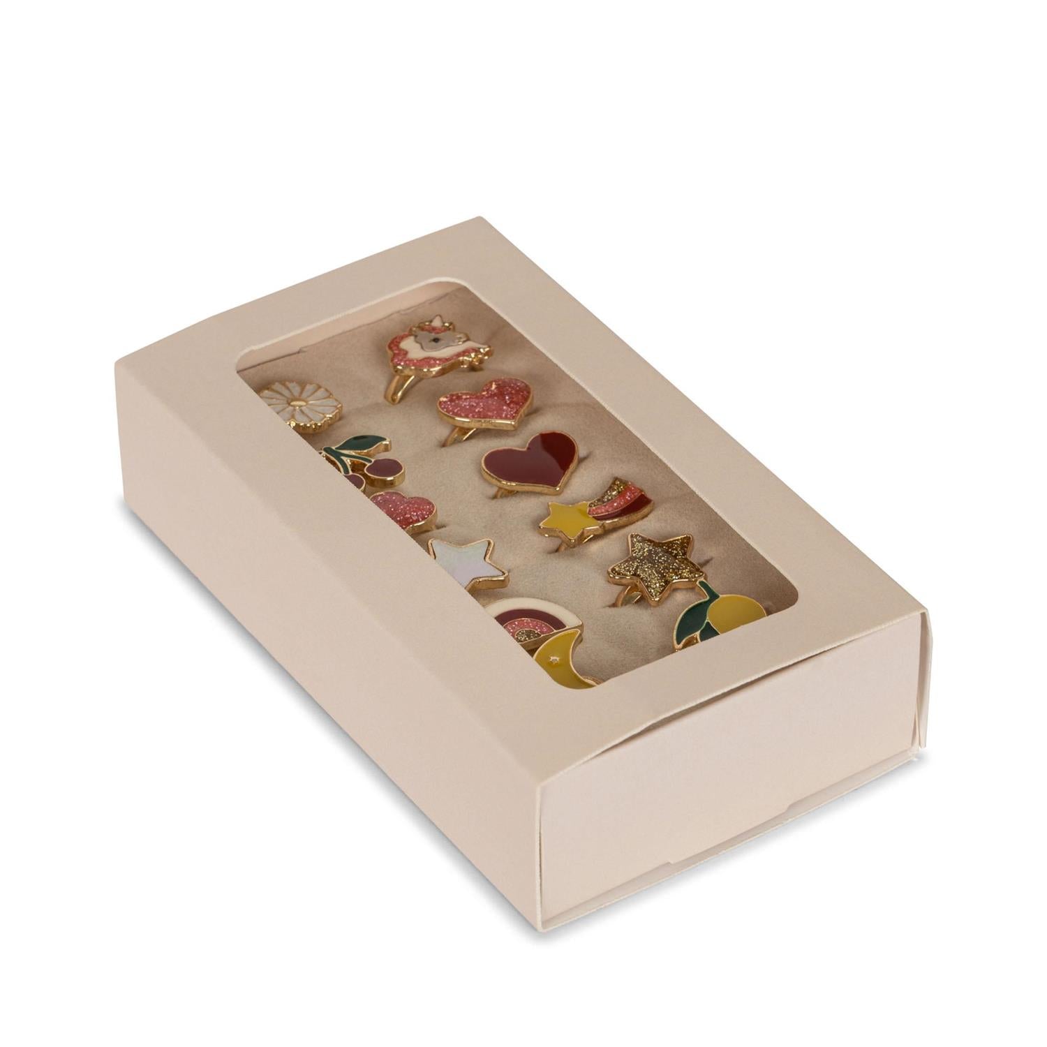 12 Pack Ring Set Multi Color