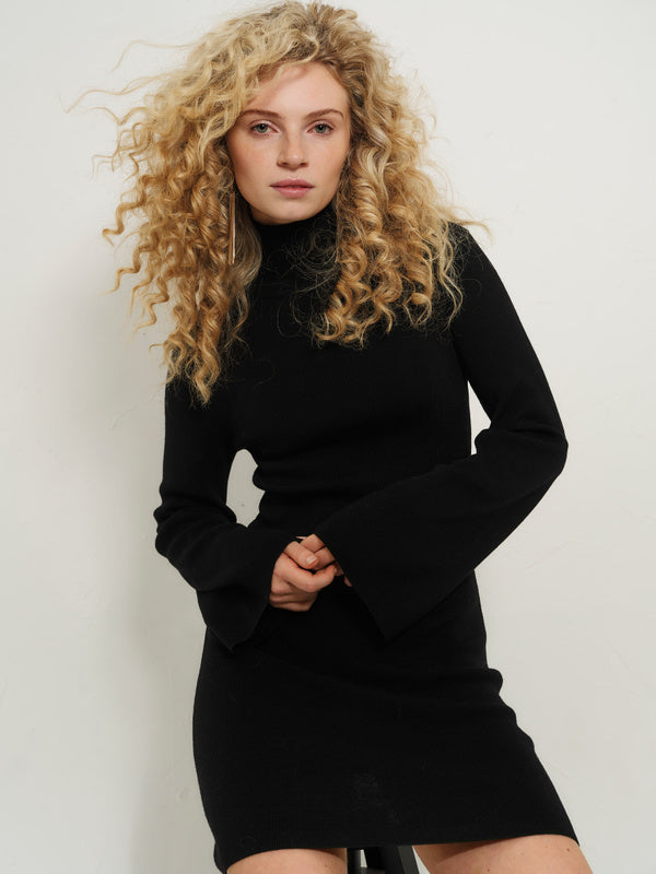 Melina Merino Dress Black