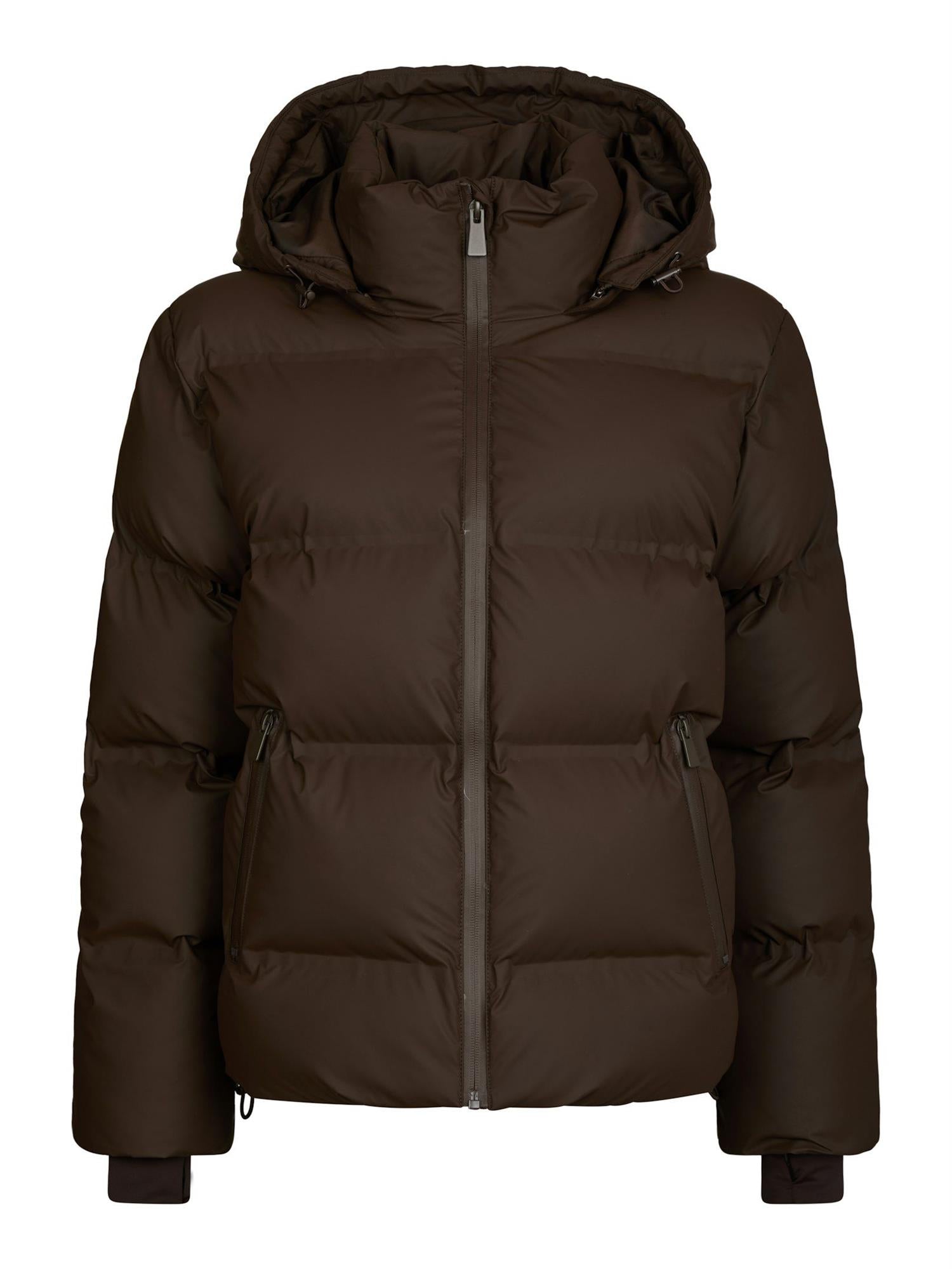 Fox Puffer Jacket Dark Brown