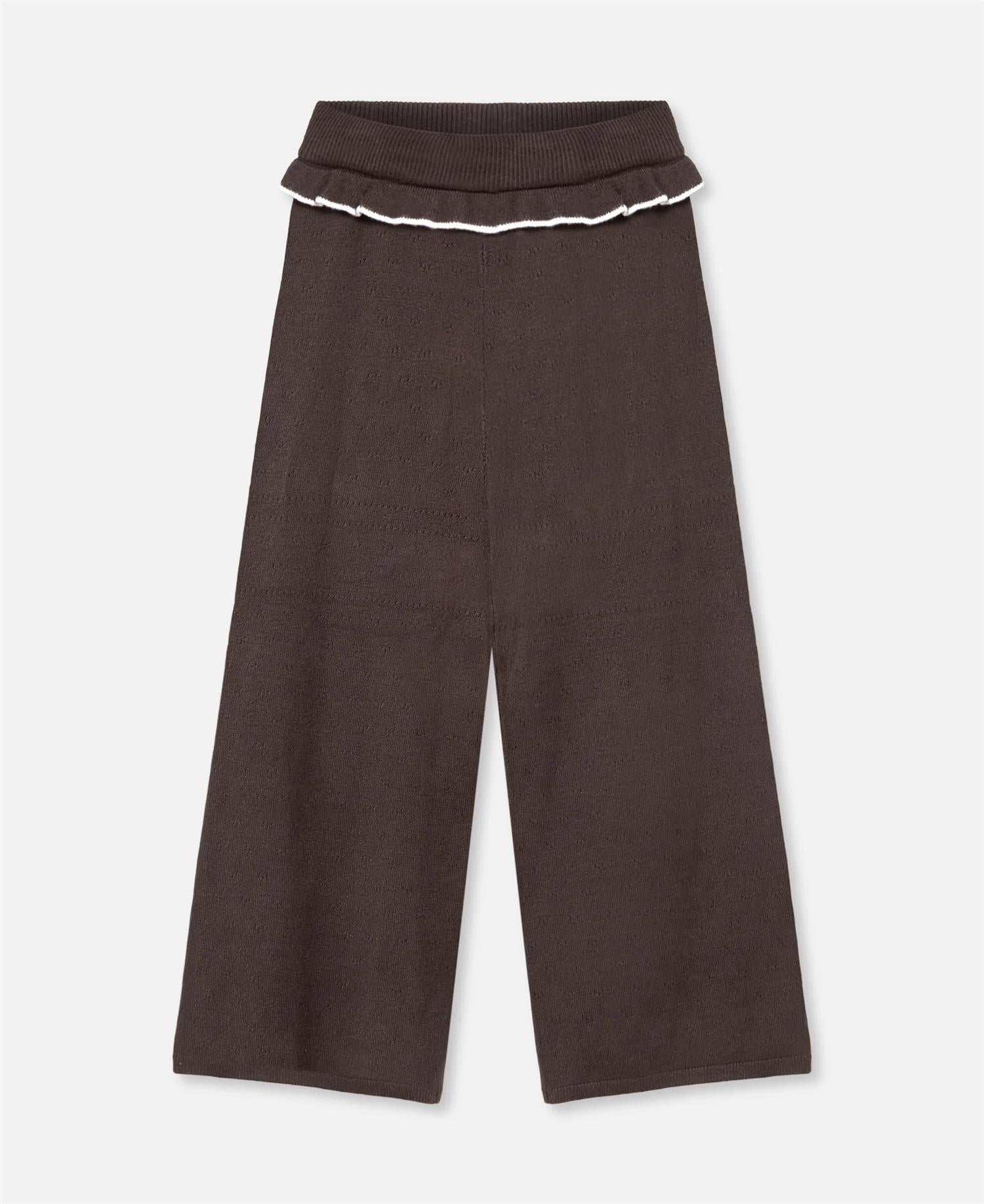 Fame Contrast Pant Coffee Bean/Sandshell
