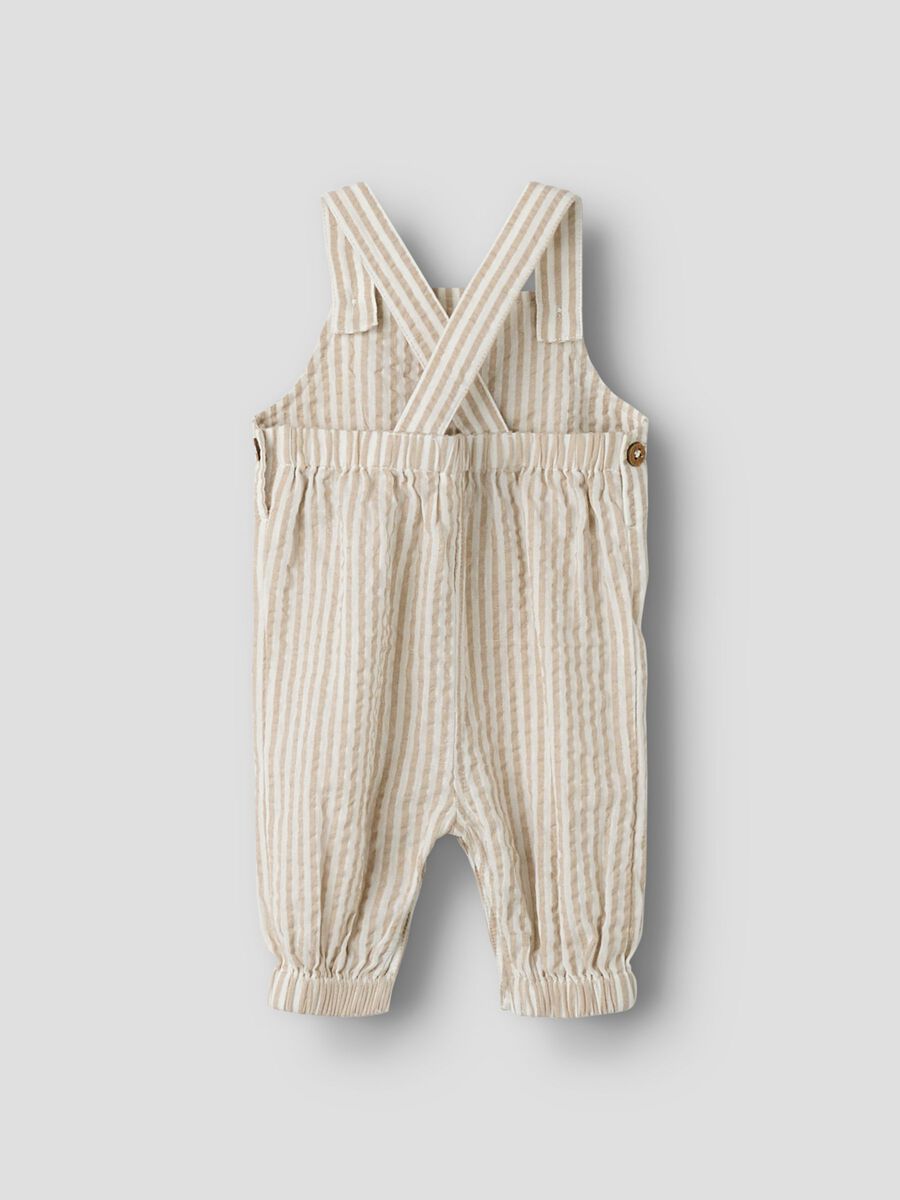 Fausto Loose Overall Coconut Milk/Feather Gray