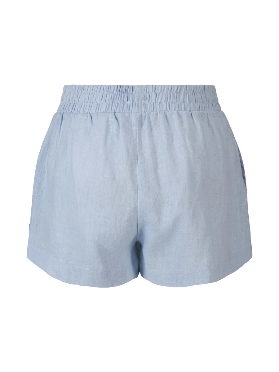 Callie Linen Shorts Kentucky Blue