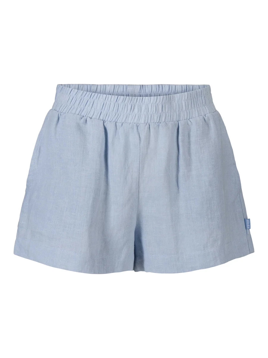 Callie Linen Shorts Kentucky Blue