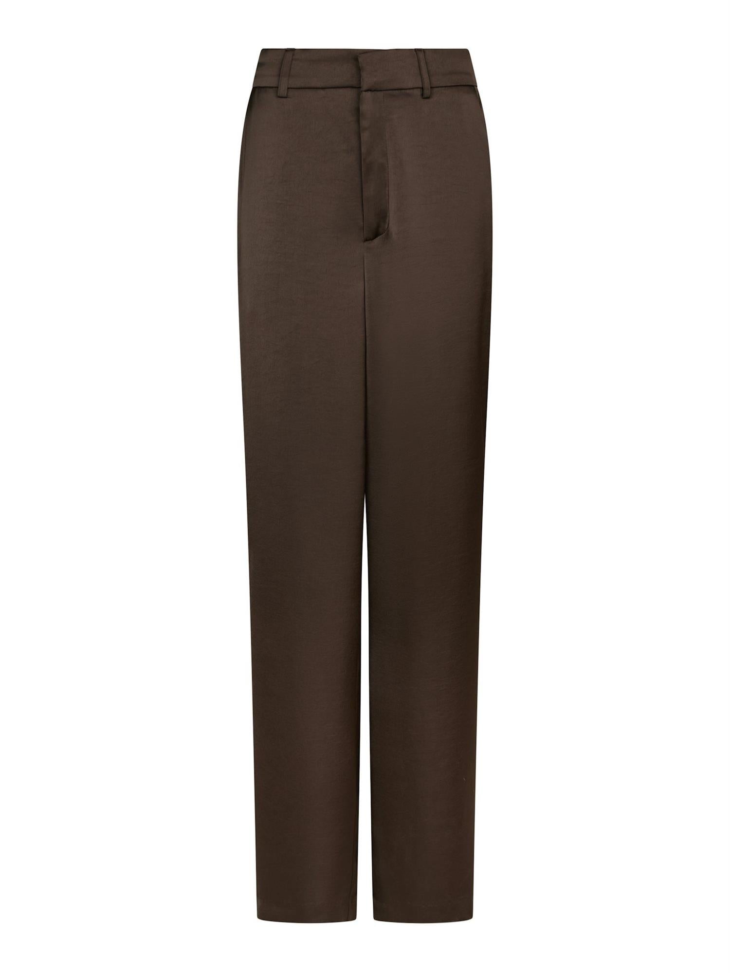 Emmett Heavy Sateen Bedaz Pants Dark Brown