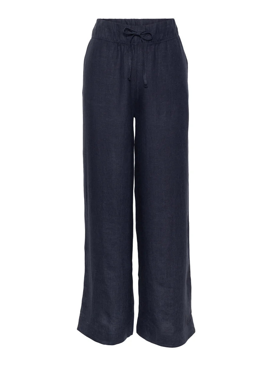 Immi Linen Pant Navy