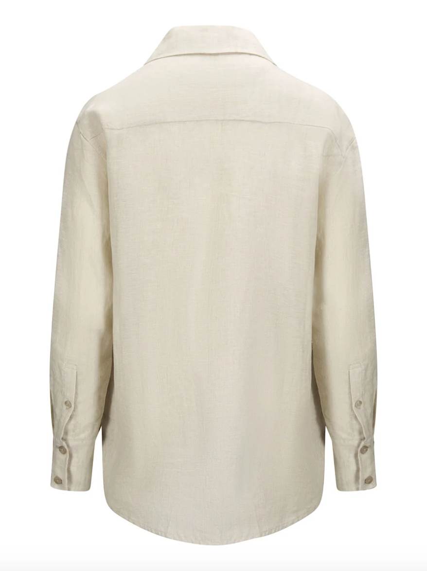 Livia Linen Shirt Beige Melange