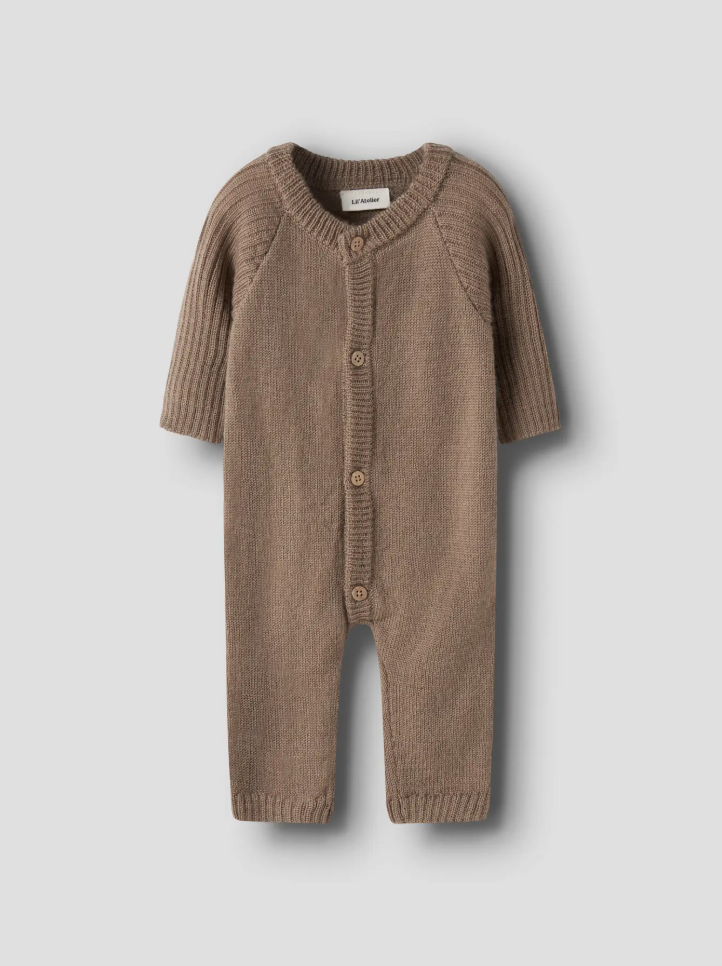 Nomo Noa Wool Ls Knit Suit Sepia Tint