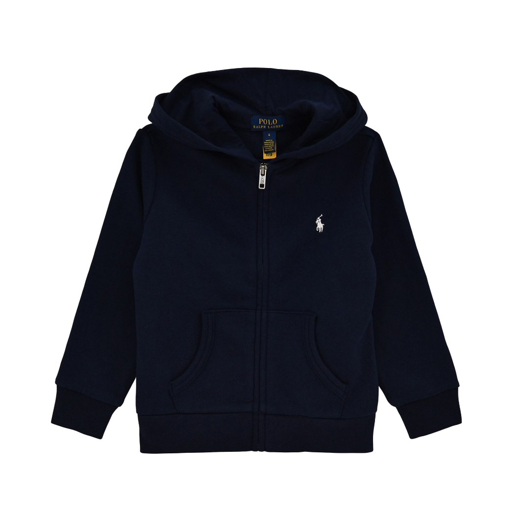 French Terry Full-Zip Hoodie Newport Navy