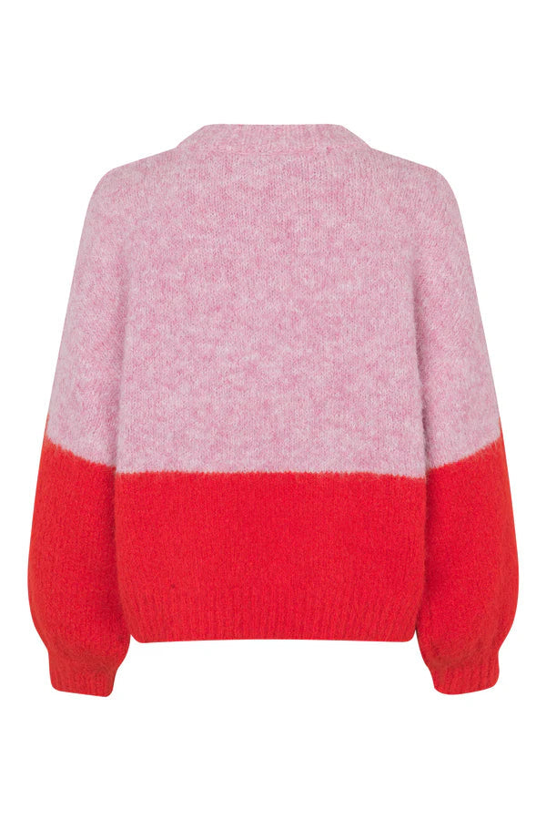 Patrisia New Block Knit Rose/Red