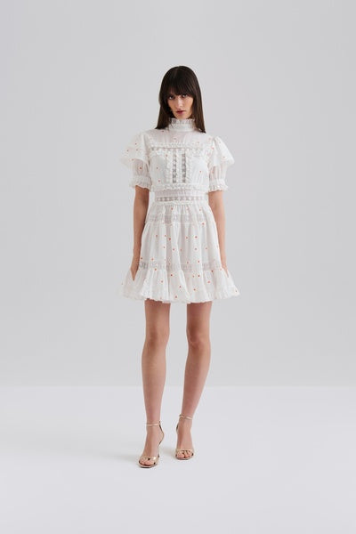 Iro Mini Dress White Papaya