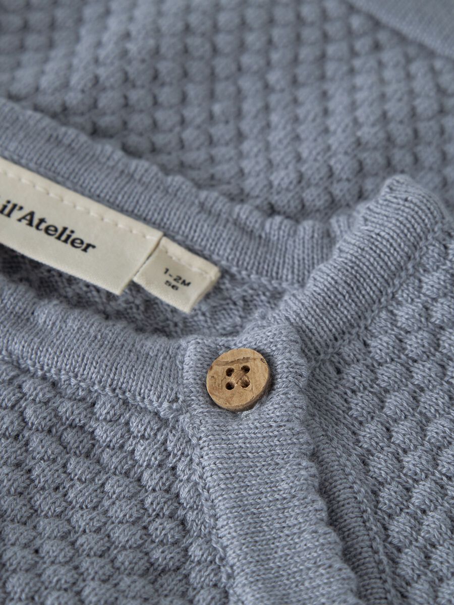 Fico Ls Wrap Knit Tradewinds/Melange