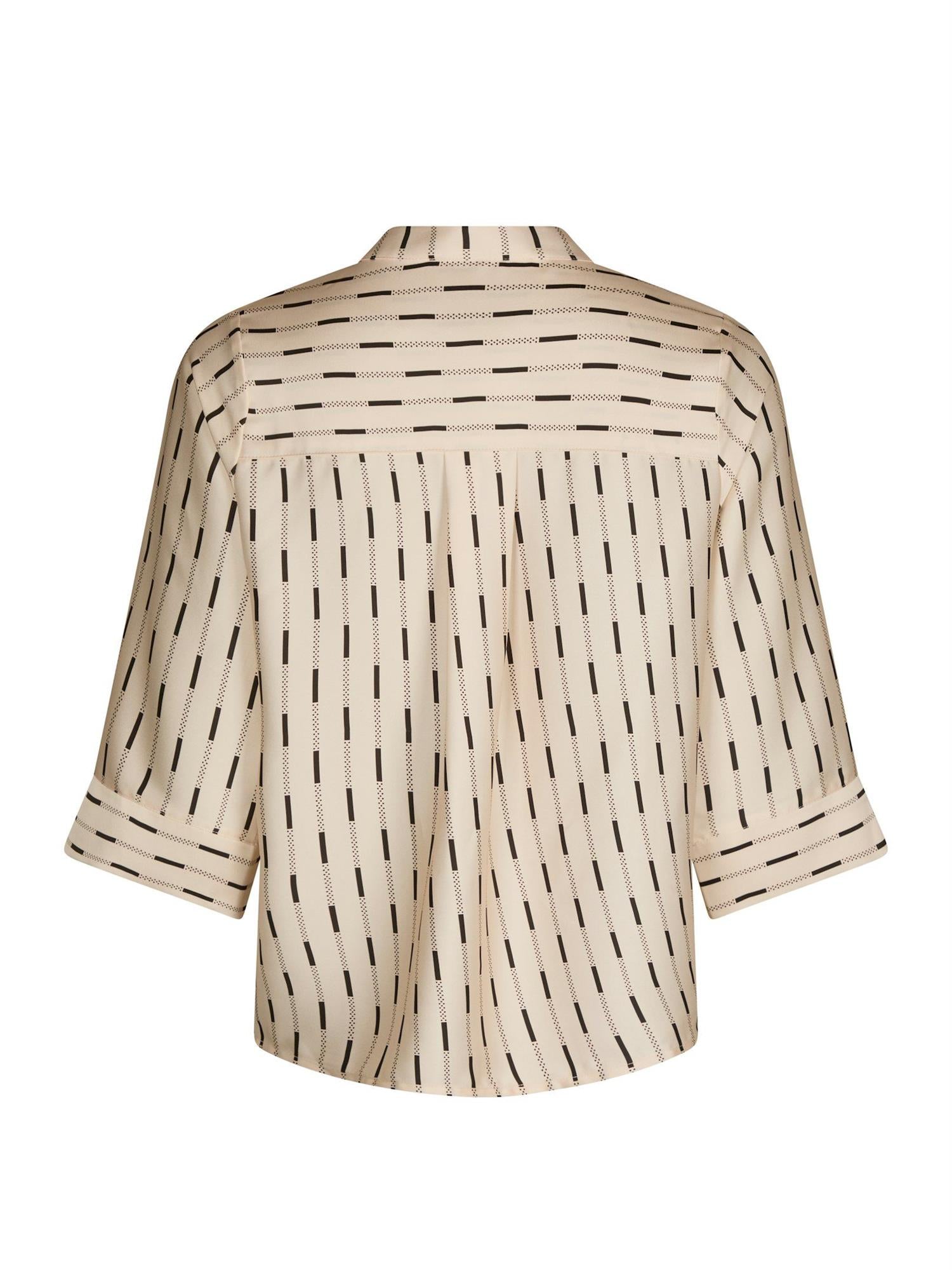 Camile Print Blouse Creme