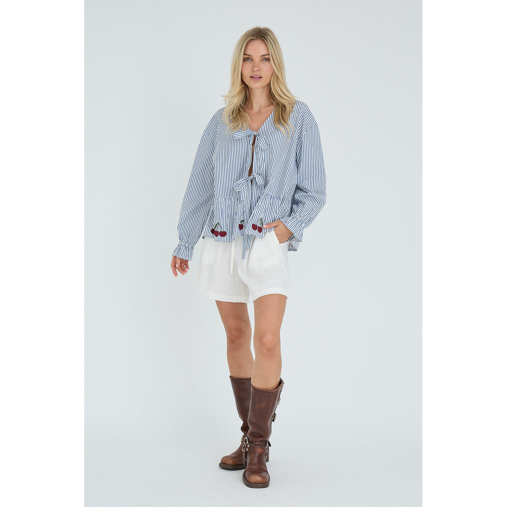 Alize Blouse Blue White