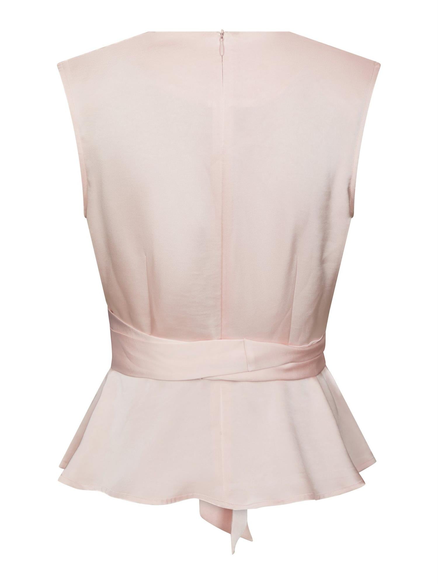 Risetta Heavy Sateen Top Light Pink