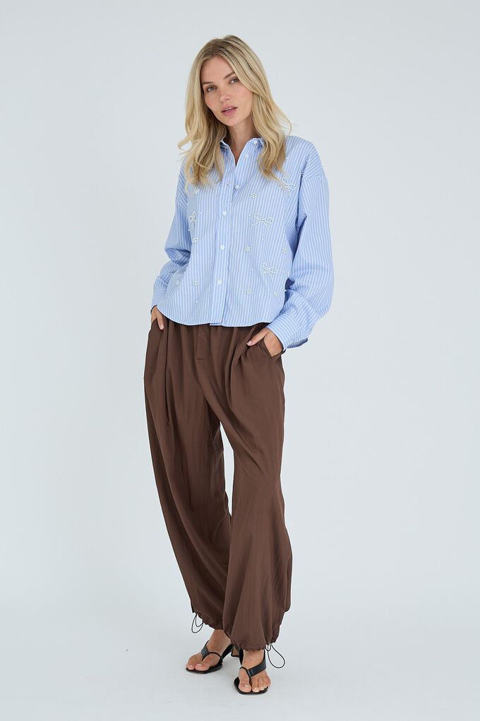 Lucie Shirt Light Blue/White Stripe