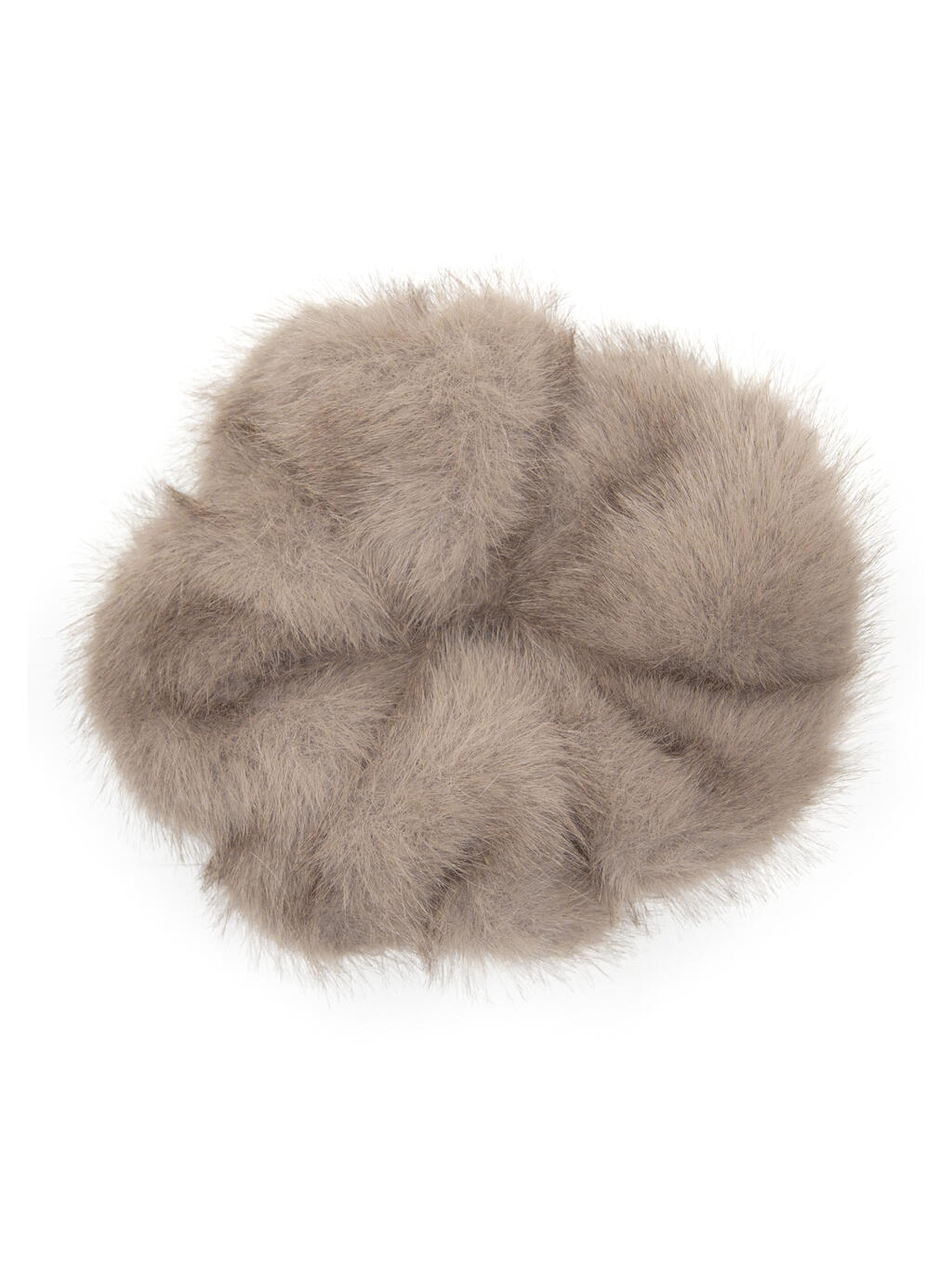 Scrunchie Fuskepels Natur