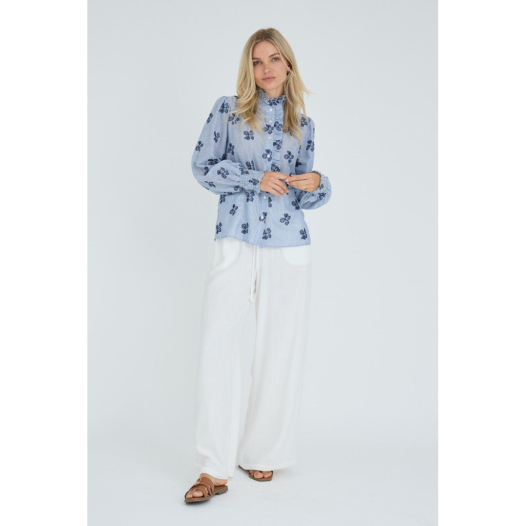 Clova Shirt Blue White