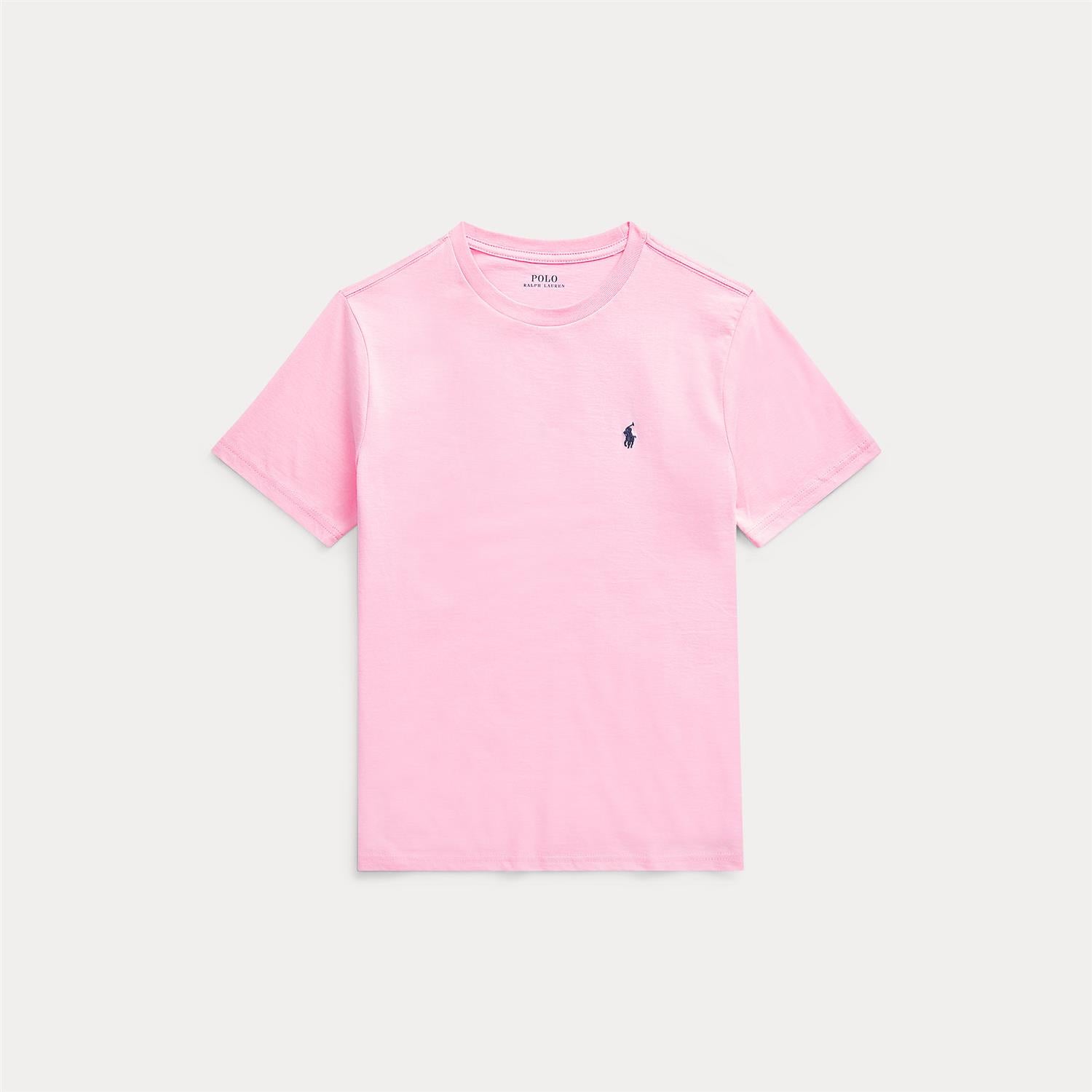 Cotton Jersey Crewneck Tee Carmel Pink