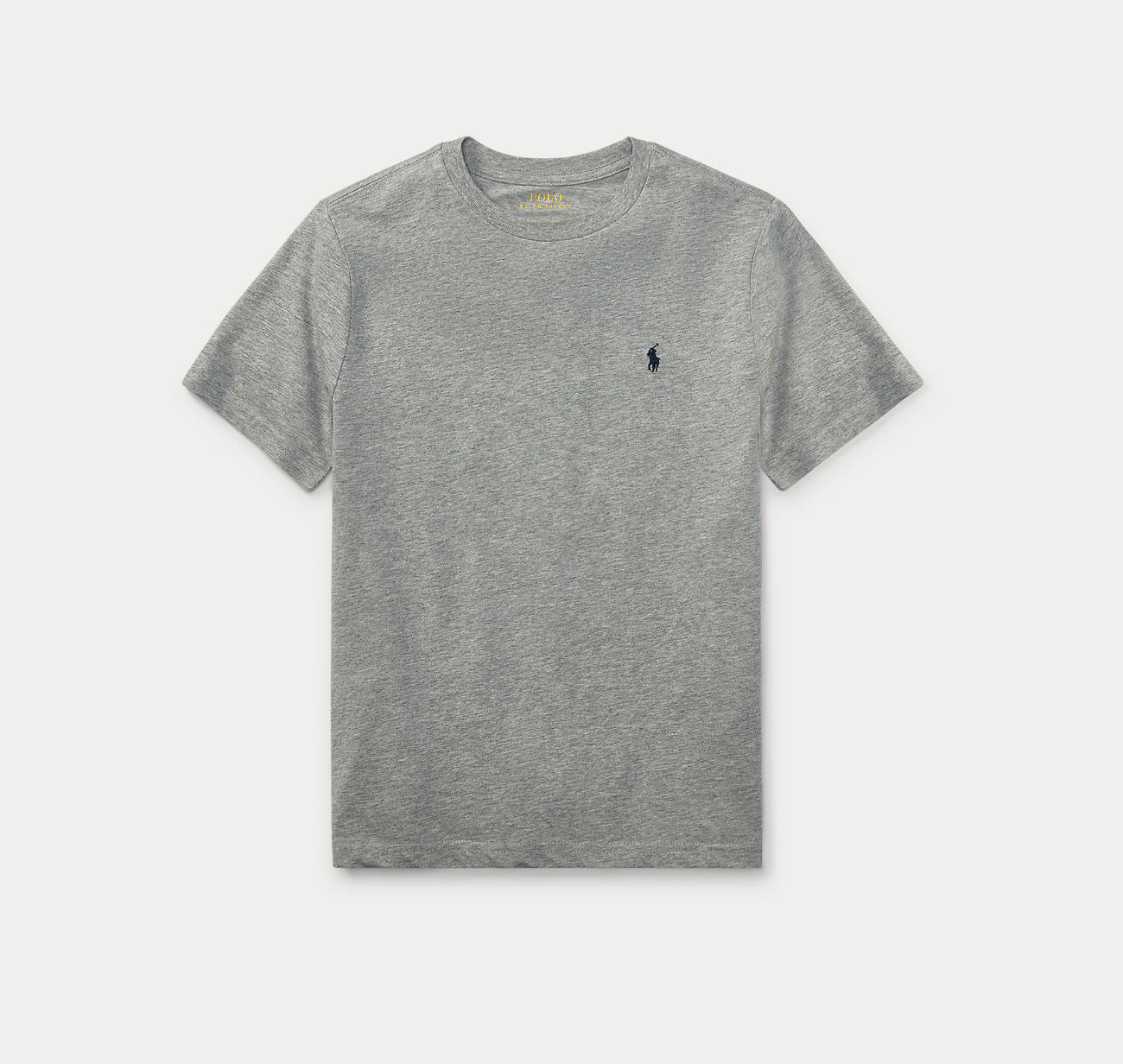 Cotton Jersey Crewneck Tee Grey