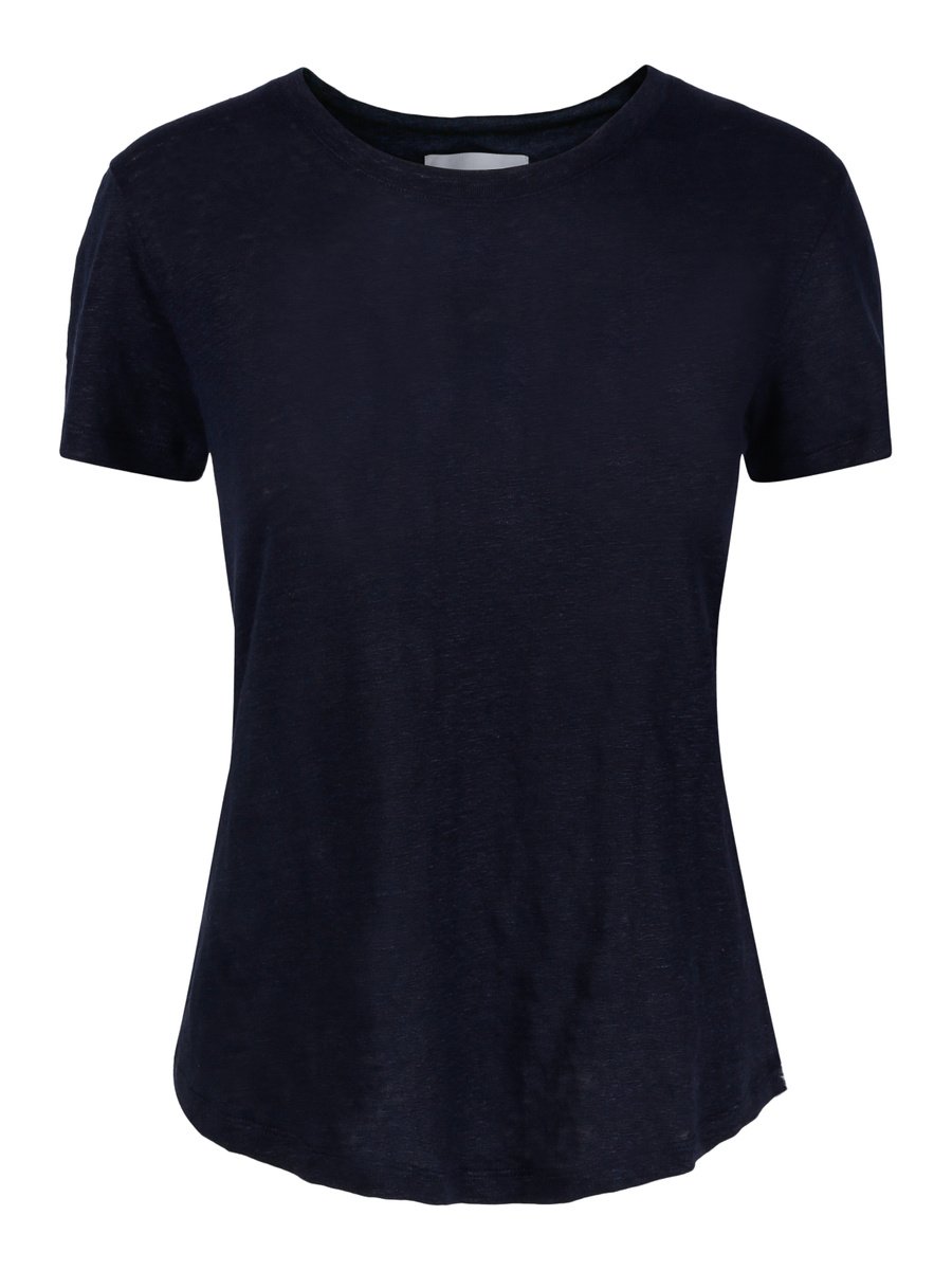 Jane Linen Tee Navy