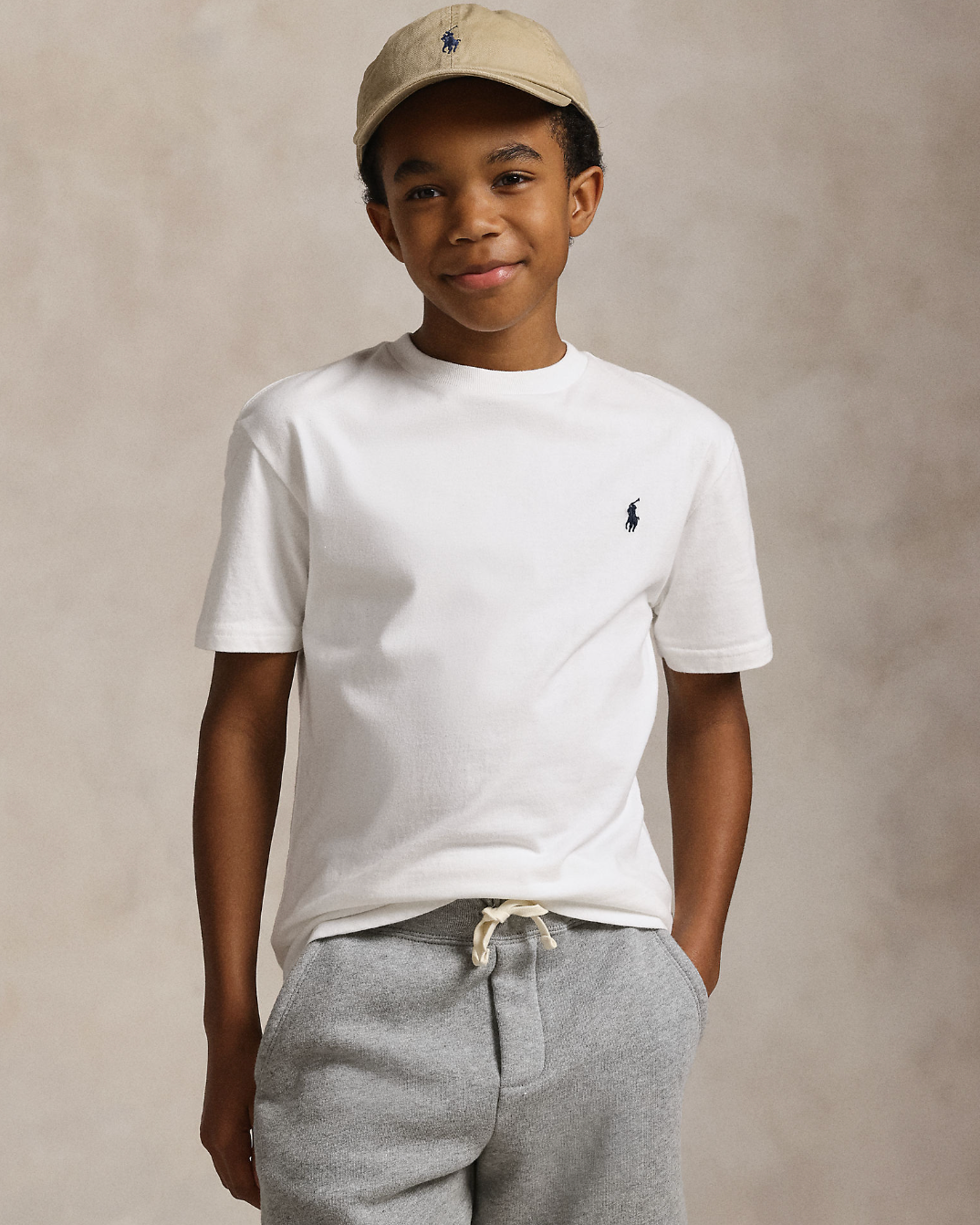 Cotton Jersey Crewneck Tee White