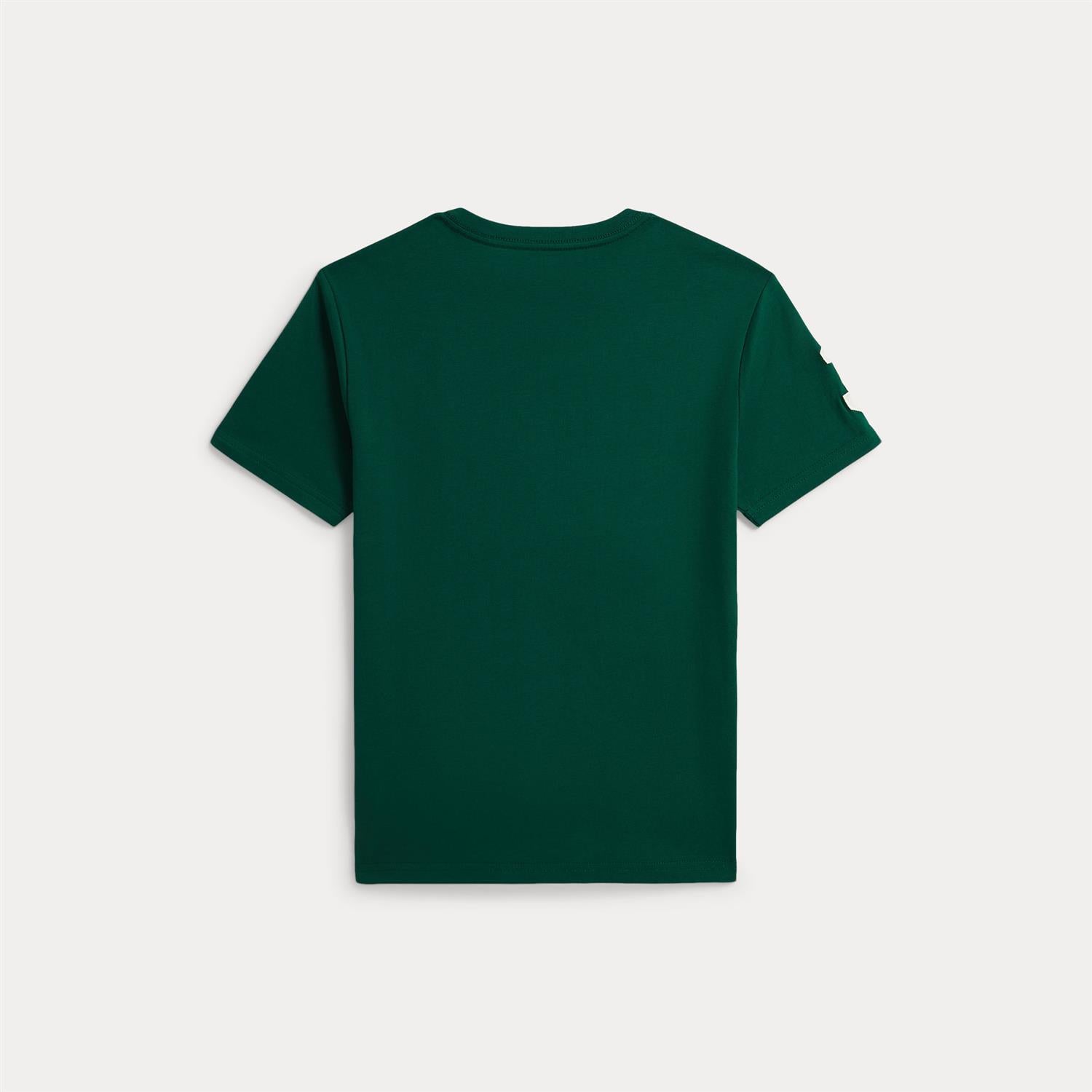 Cotton Jersey Crewneck Tee Hunter Green
