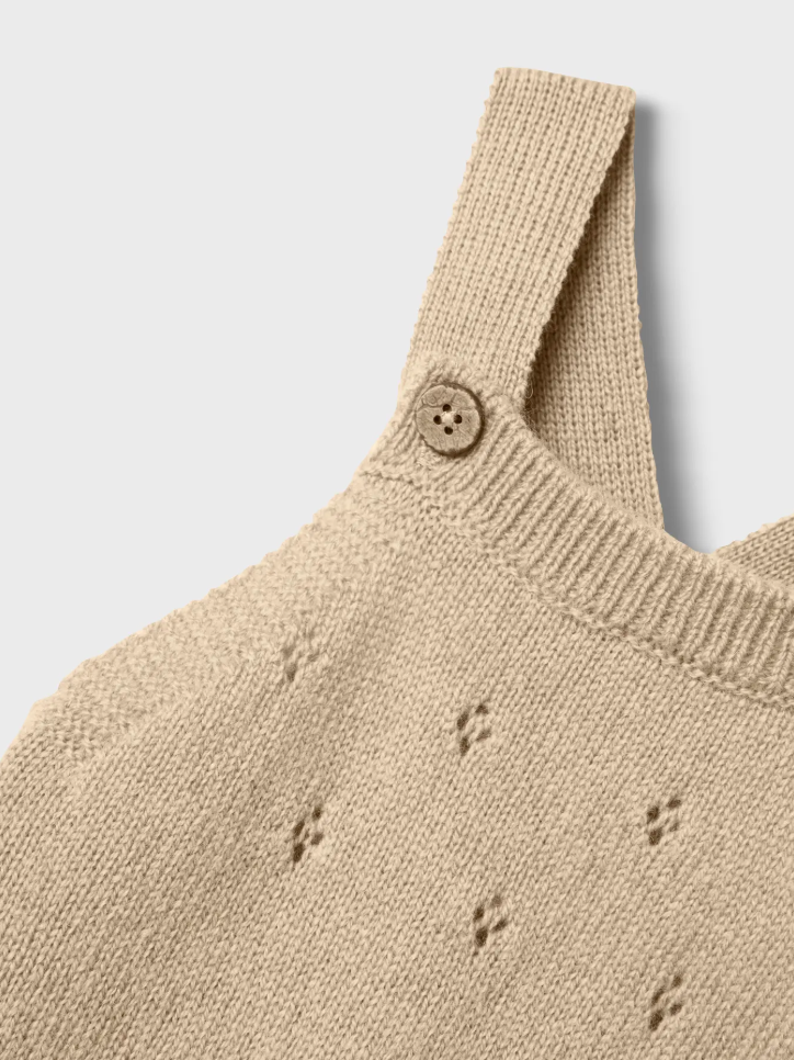 Nalio Wool Knit Overall Safari Melange