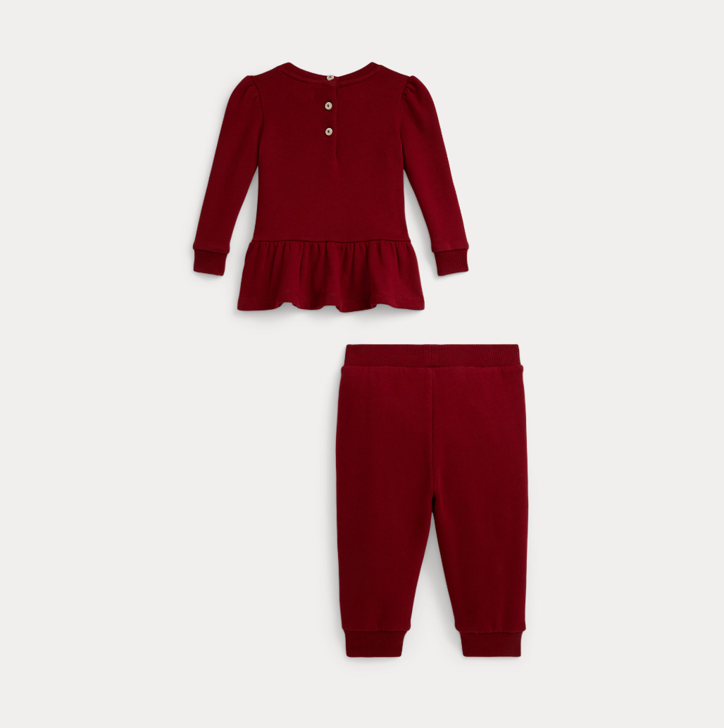 Jumper Set Outfit Holiday Red