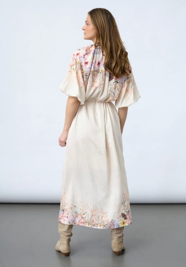 Elice Dress Flower Border