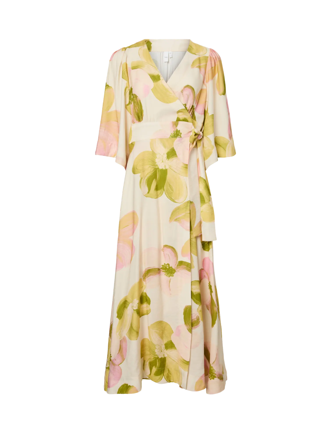 YASMARGA 3/4 Wrap Long Dress Pristine