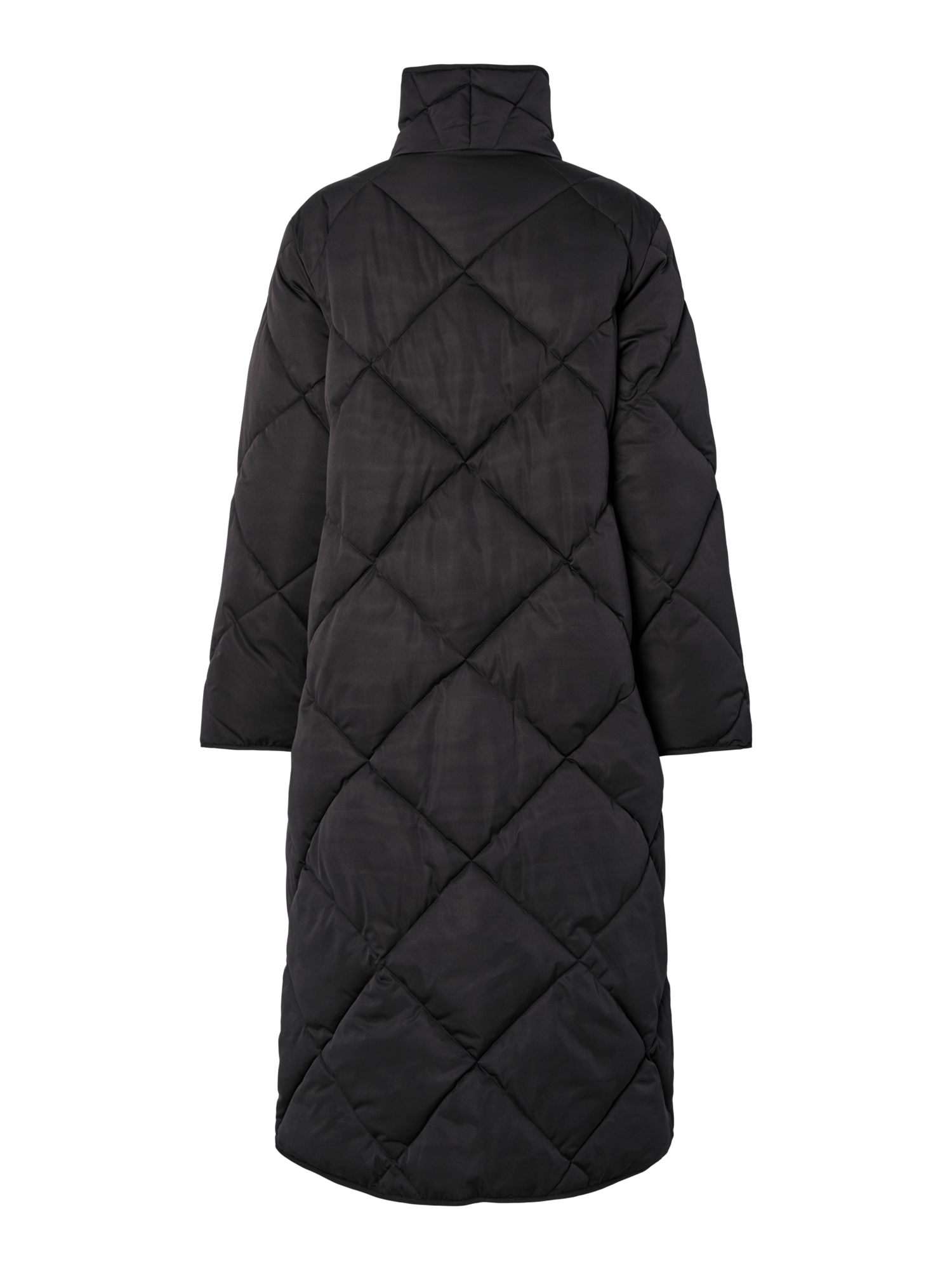 YASSELURA Long Padded Coat Black