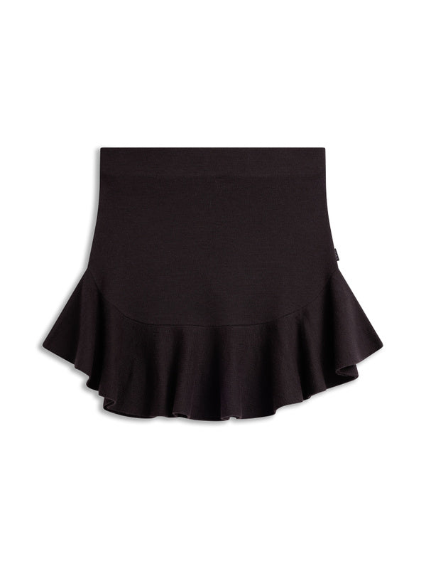 Karen Merino Skirt Dark Brown