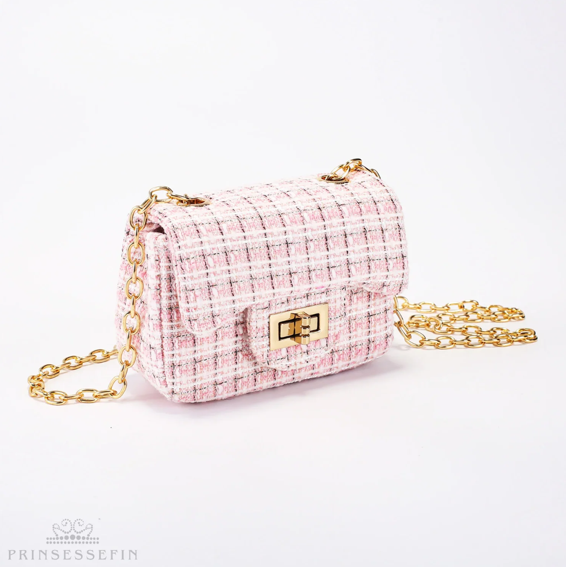 Isadora Plaid Handbag Pink - Small