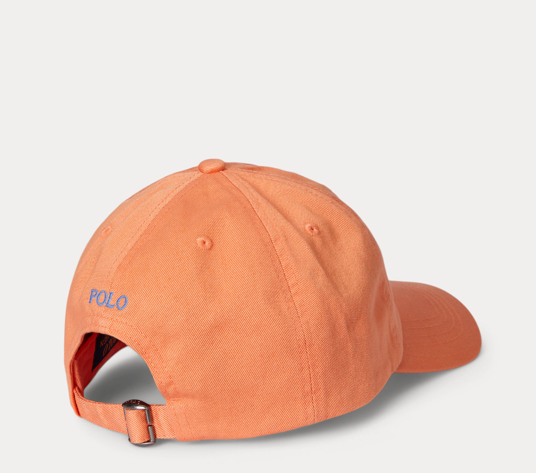 Cotton Chino Ball Cap Orange