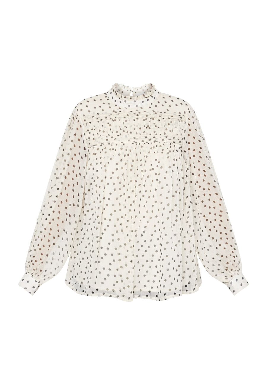 Ussa Blouse Cream/Black