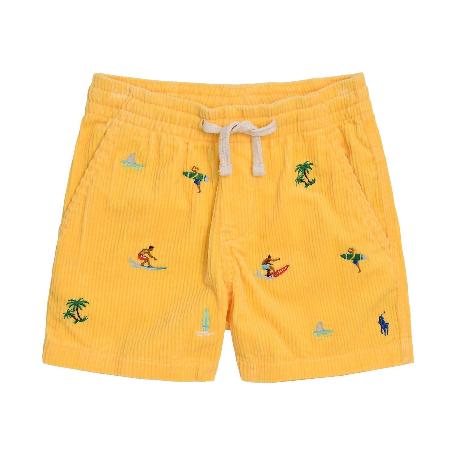 Wale Cord Short Beach Yellow Surfer AOE