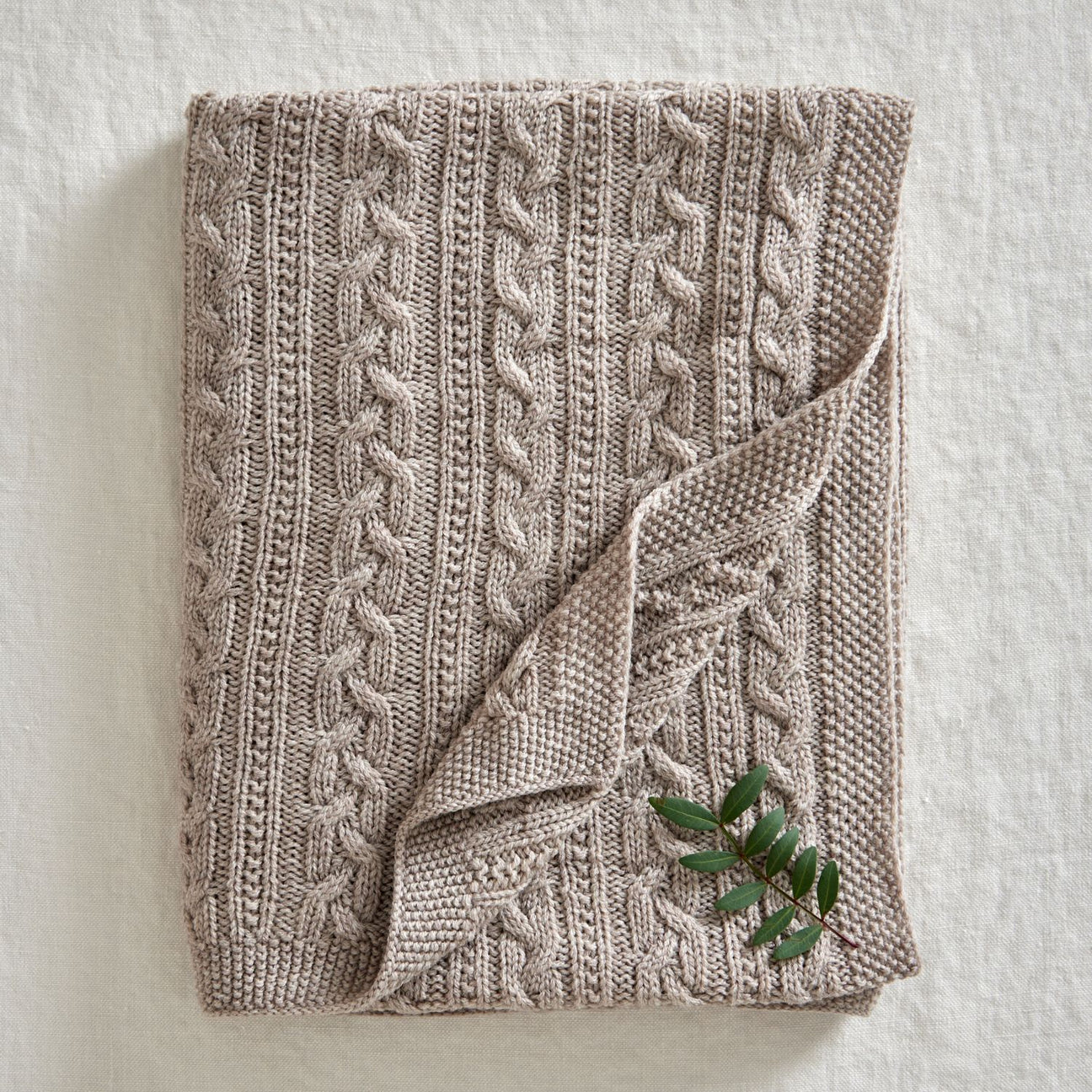 Merino Wool Blanket Oatmeal