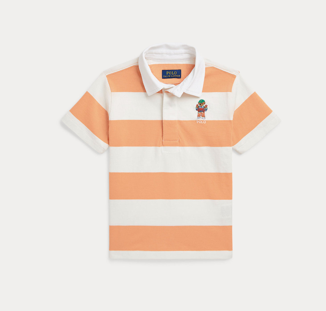 Polo Bear Short-Sleeve Rugby Tshirt Poppy